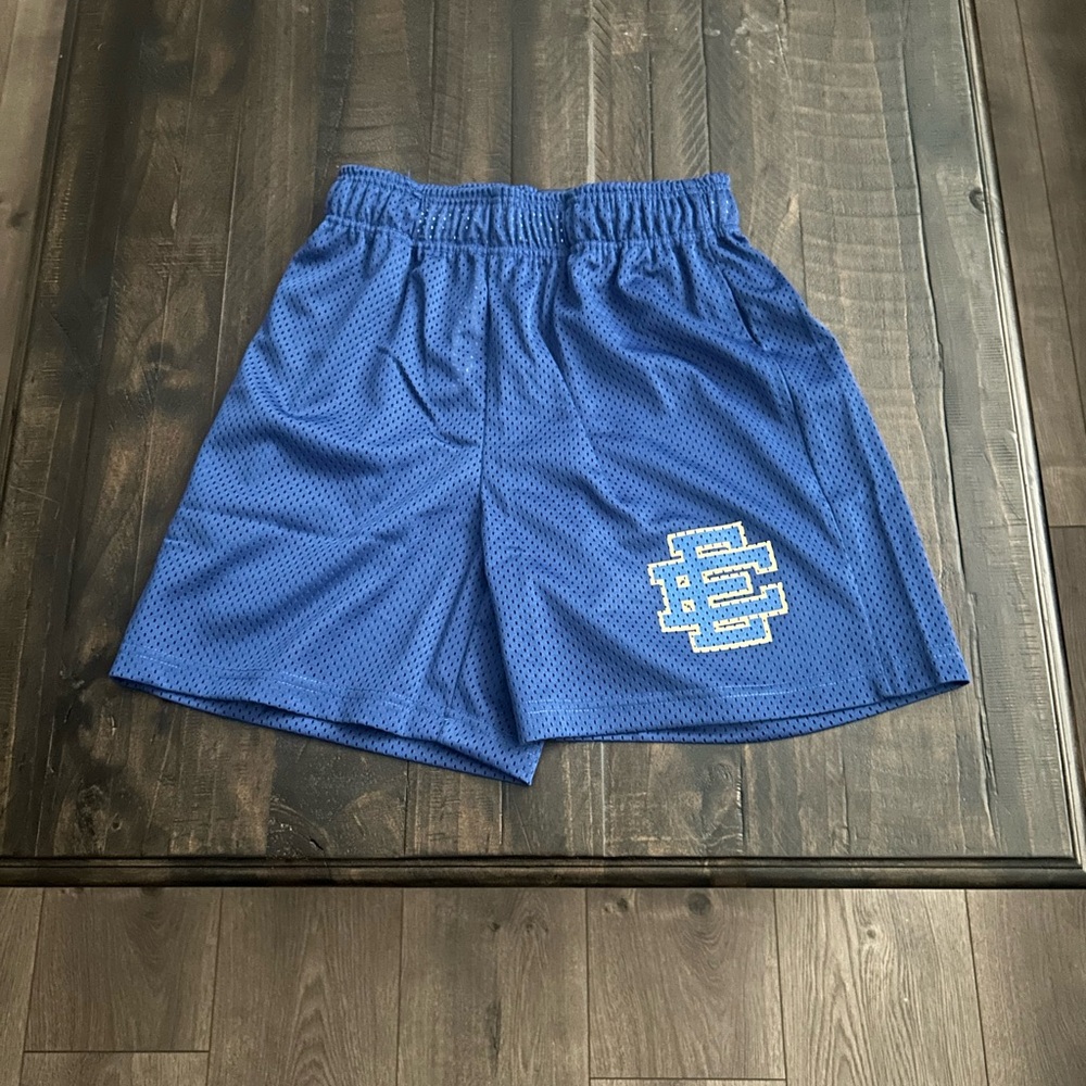 Eric Emanuel Blue Athletic Shorts Lightweight Breathable